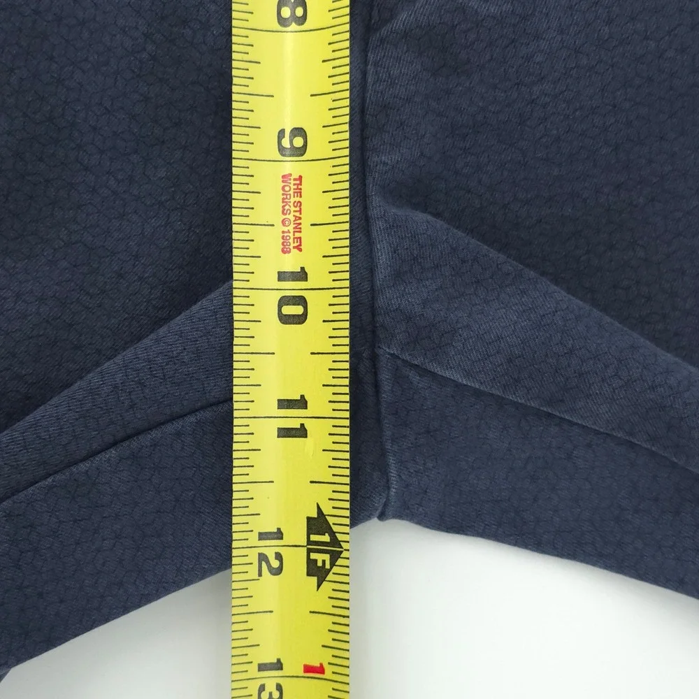 Banana Republic Mens Pants Fulton Skinny 33x30 Blue Chino Stretch Micro Pattern